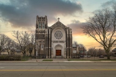 Tarihi St. Matthew 's ve St. Joseph' s Detroit, Michigan Piskoposluk Kilisesi 18 Mart 2024