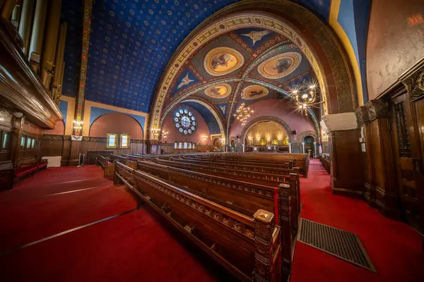 Historic First Congregational Church Detroit Michigan April 9Th 2024 Royalty Free Stock Photos