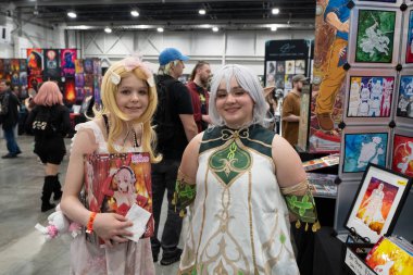 18 Mayıs 2024 'te Novi, Michigan' daki Suburban Collection Showplace 'de Motor City Comic Con