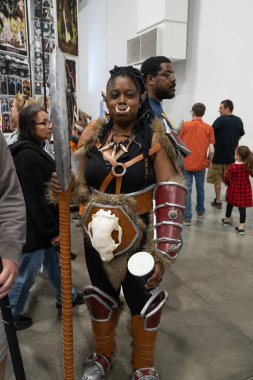 18 Mayıs 2024 'te Novi, Michigan' daki Suburban Collection Showplace 'de Motor City Comic Con