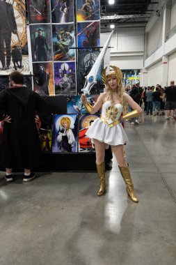 18 Mayıs 2024 'te Novi, Michigan' daki Suburban Collection Showplace 'de Motor City Comic Con