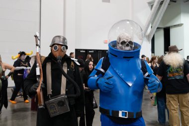 18 Mayıs 2024 'te Novi, Michigan' daki Suburban Collection Showplace 'de Motor City Comic Con