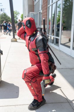 18 Mayıs 2024 'te Novi, Michigan' daki Suburban Collection Showplace 'de Motor City Comic Con