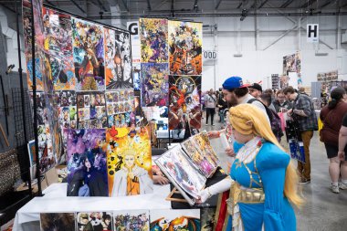 18 Mayıs 2024 'te Novi, Michigan' daki Suburban Collection Showplace 'de Motor City Comic Con