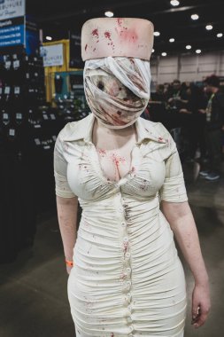 18 Mayıs 2024 'te Novi, Michigan' daki Suburban Collection Showplace 'de Motor City Comic Con
