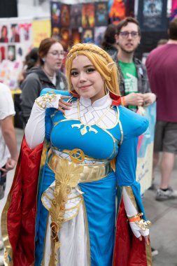 18 Mayıs 2024 'te Novi, Michigan' daki Suburban Collection Showplace 'de Motor City Comic Con