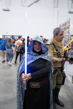 18 Mayıs 2024 'te Novi, Michigan' daki Suburban Collection Showplace 'de Motor City Comic Con