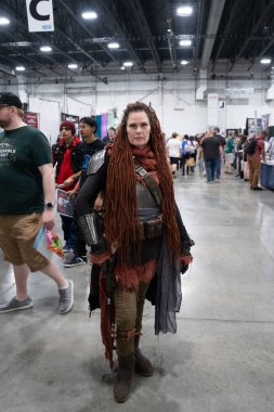 18 Mayıs 2024 'te Novi, Michigan' daki Suburban Collection Showplace 'de Motor City Comic Con