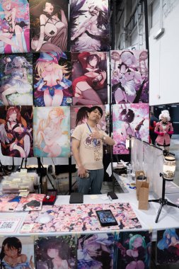 18 Mayıs 2024 'te Novi, Michigan' daki Suburban Collection Showplace 'de Motor City Comic Con