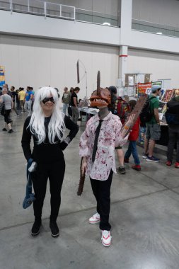 18 Mayıs 2024 'te Novi, Michigan' daki Suburban Collection Showplace 'de Motor City Comic Con