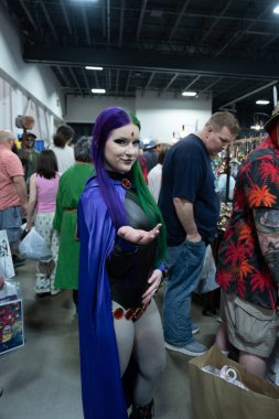 18 Mayıs 2024 'te Novi, Michigan' daki Suburban Collection Showplace 'de Motor City Comic Con