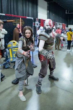 18 Mayıs 2024 'te Novi, Michigan' daki Suburban Collection Showplace 'de Motor City Comic Con