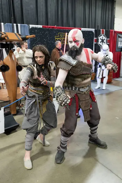 stock image 2024 Motor City Comic Con at the Suburban Collection Showplace in Novi, Michigan on May 18th, 2024