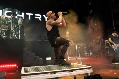 Daughtry performing live as guest for Staind and Breaking Benjamin at Pine Knob in Clarkston, Michigan on 9-11-2024 clipart