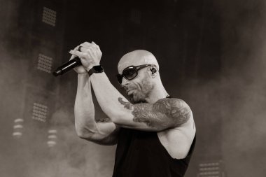 Daughtry performing live as guest for Staind and Breaking Benjamin at Pine Knob in Clarkston, Michigan on 9-11-2024 clipart