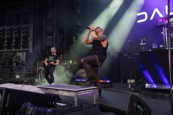 Daughtry performing live as guest for Staind and Breaking Benjamin at Pine Knob in Clarkston, Michigan on 9-11-2024