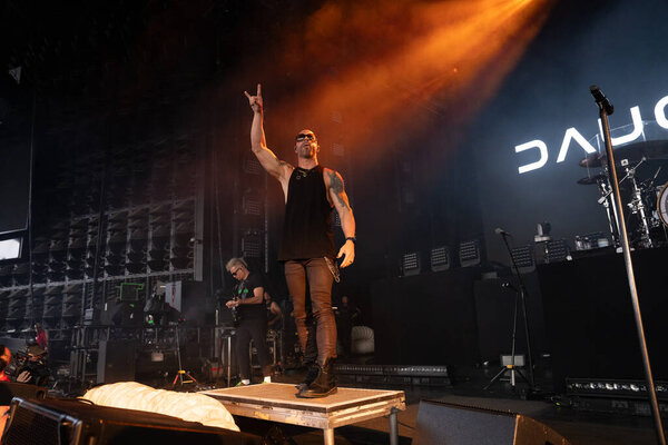 Daughtry performing live as guest for Staind and Breaking Benjamin at Pine Knob in Clarkston, Michigan on 9-11-2024