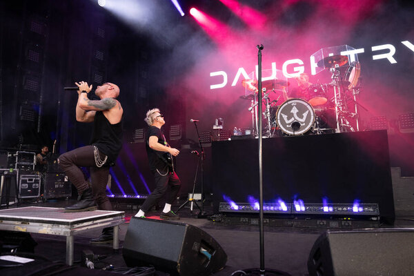 Daughtry performing live as guest for Staind and Breaking Benjamin at Pine Knob in Clarkston, Michigan on 9-11-2024