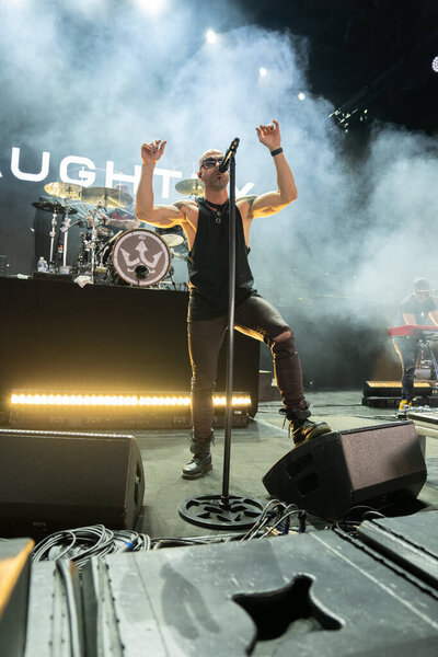 Daughtry performing live as guest for Staind and Breaking Benjamin at Pine Knob in Clarkston, Michigan on 9-11-2024