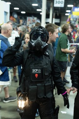 Motor City Comic Con sunuculuğunu Novi, Michigan 'daki Suburban Collection Showplace üstlendi.