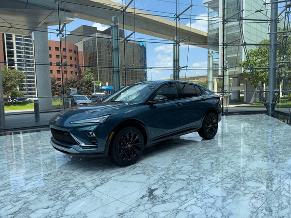 New 2025 and 2026 General Motors vehicles that are on display at the General Motors Renaissance Center Headquarters in Detroit, Michigan on August 09, 2025