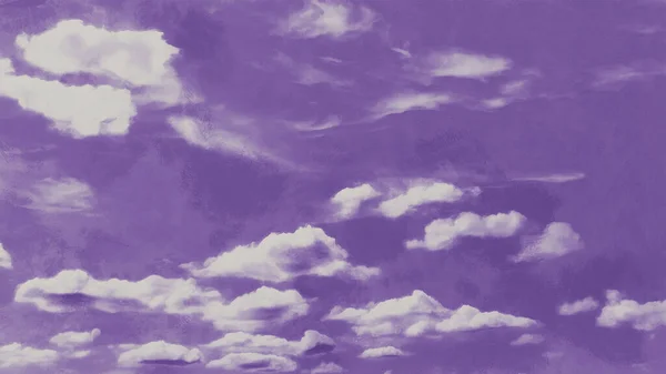 紫色の空の景色 絵のような空の風景 — ストック写真