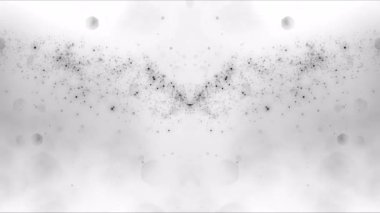 Beyaz arka planda sihirli siyah toz