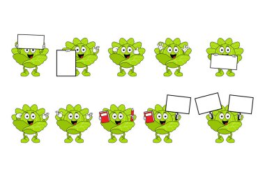 şirin lahana çizgi film çizimi grafiği