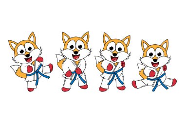 Şirin tilki çizgi film karatesi çizimi