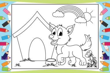 Çocuklar için renkli hayvan çizgi filmi