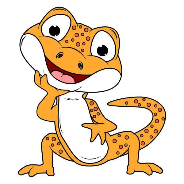 Şirin Newt Hayvan Çizgi Filmi Çizimi