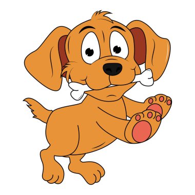 Şirin köpek hayvan çizgi filmi çizimi