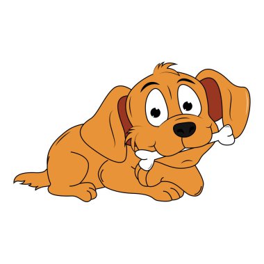Şirin köpek hayvan çizgi filmi çizimi