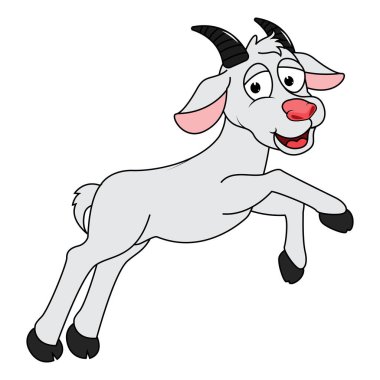 Şirin Keçi hayvan çizgi filmi çizimi