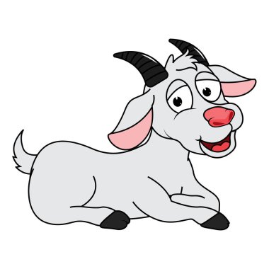 Şirin Keçi hayvan çizgi filmi çizimi