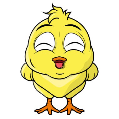 Şirin yavru hayvan çizgi film çizimi