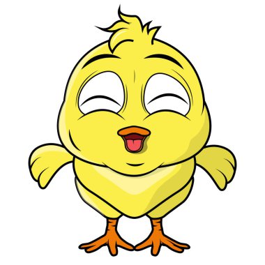 Şirin yavru hayvan çizgi film çizimi