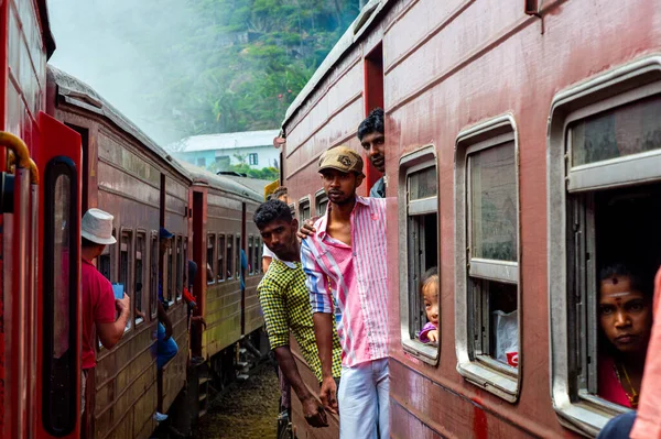 Pohled Železnici Srí Lanka — Stock fotografie