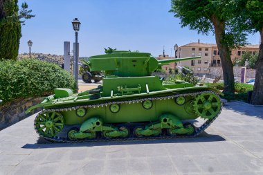 1920 'lerin sonlarında Sovyetler Birliği' nde geliştirilen eski bir T-26 tankı..