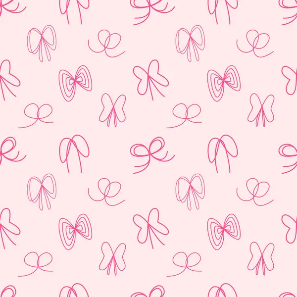 Soyut yay ya da kurdele el sarma ve duvar kağıdı için dikişsiz desen arkaplanı ile çizilmiş