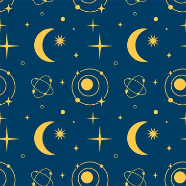 Işıldayan yıldız galaksisi duvar kağıdı öngörüsü ve astroloji için kusursuz desen arkaplanı karaladı