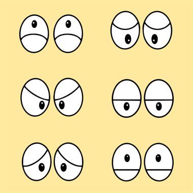 Element, yüz ifadesi ve yüz ifadesi için çizilmiş bir çift çizgi göz.