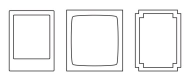 Öge, fotoğraf, gönderi ve illüstrasyon için farklı çerçeveler