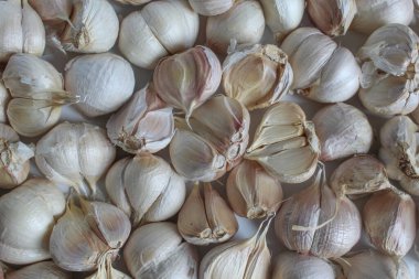 Arka plan olarak sarımsak yığını