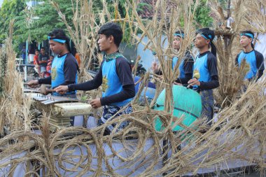 Thongtek is a traditional percussion from Jepara. Jepara, Indonesia, April 29th 2023 clipart