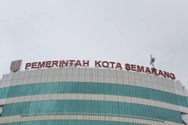 Semarang Şehri hükümet binası. Semarang, Endonezya, 25 Aralık 2022