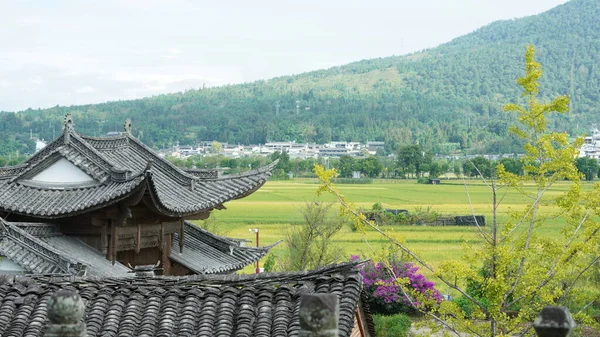 Het Oude Chinese Dorpsgezicht Met Oude Architecturen Erin — Stockfoto