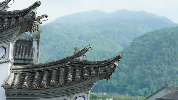 Het Oude Chinese Dorpsgezicht Met Oude Architecturen Erin — Stockfoto