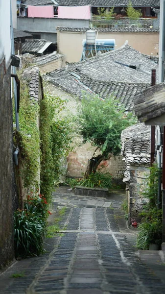 古い建築物のある古い中国の村の景色 — ストック写真