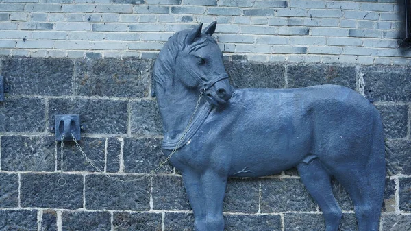 Стара Кам Яна Статуя Дорозі Китаї — стокове фото